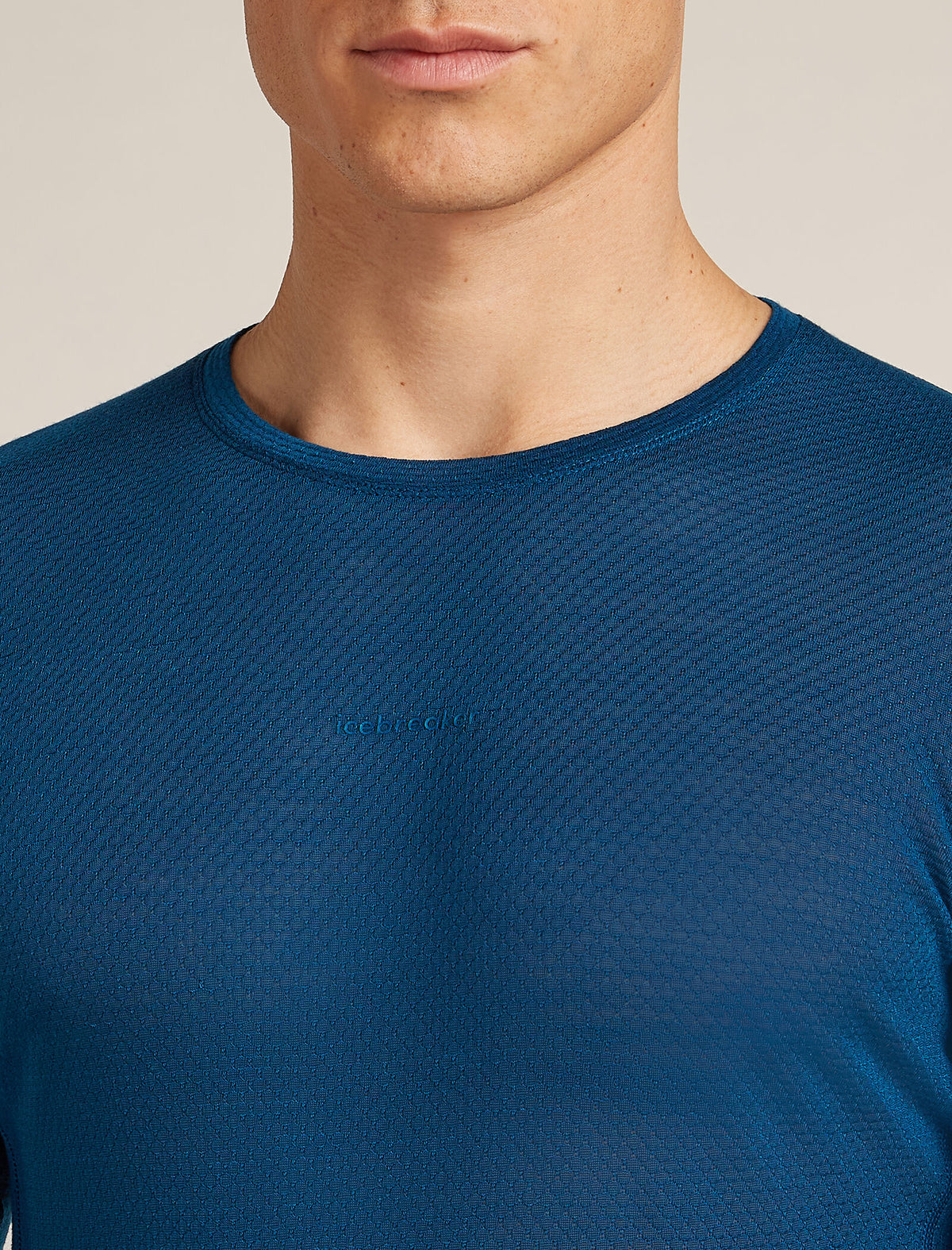 Men’s Merino Blend 75 Cool-Lite™ Featherlight™ Long Sleeve Crew Thermal Top Atlantis - 5