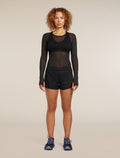 Women’s Merino Blend 75 Cool-Lite™ Featherlight™ Long Sleeve Crew Thermal Top Black - 4
