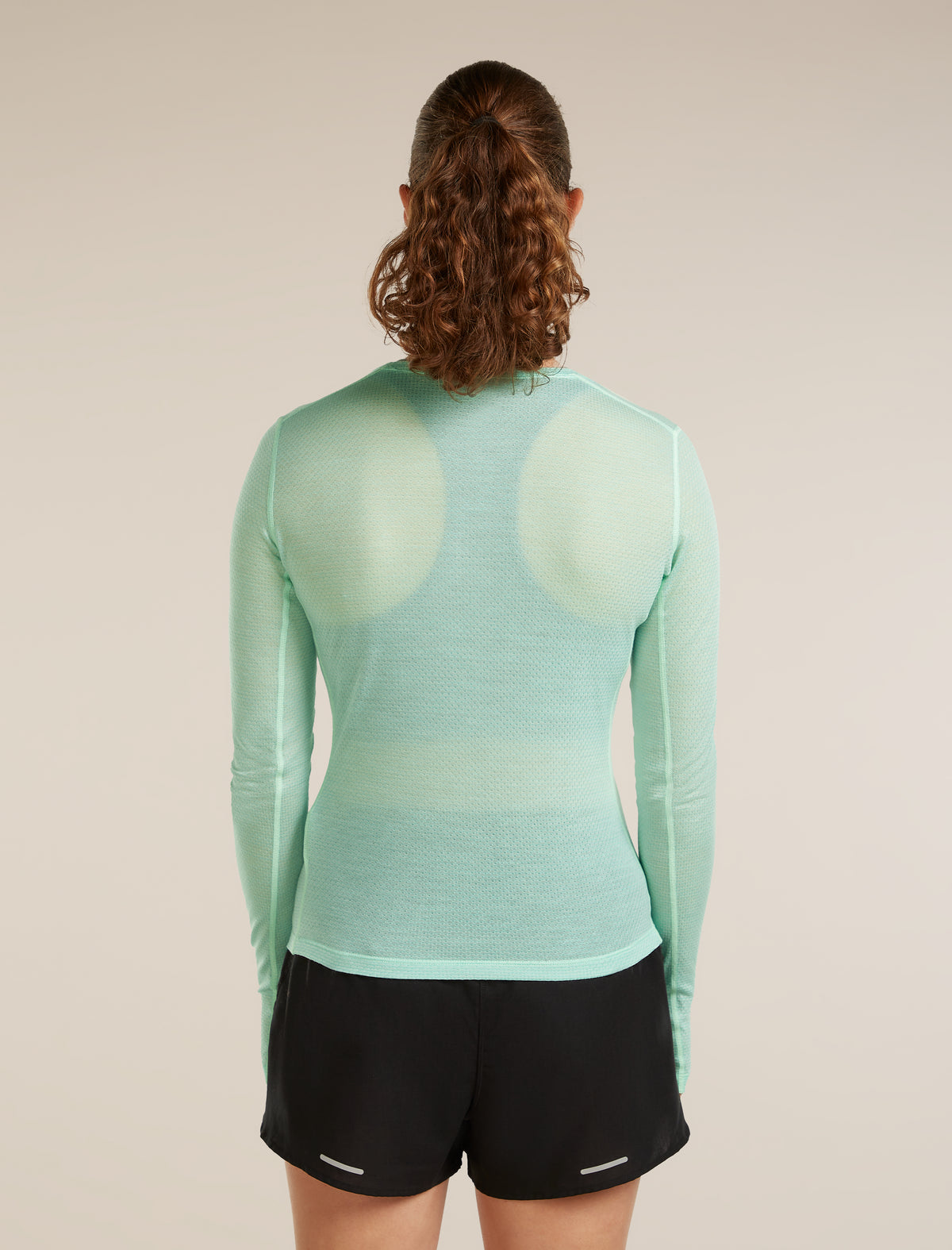 Women's Merino Blend 75 Cool-Lite™ Featherlight™ Long Sleeve Crewe Mint - 2