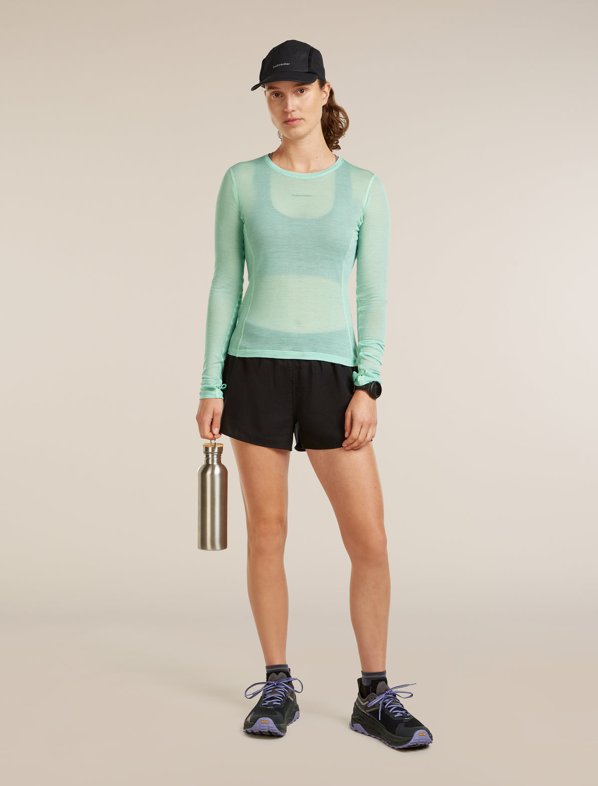 Women's Merino Blend 75 Cool-Lite™ Featherlight™ Long Sleeve Crewe Mint - 4