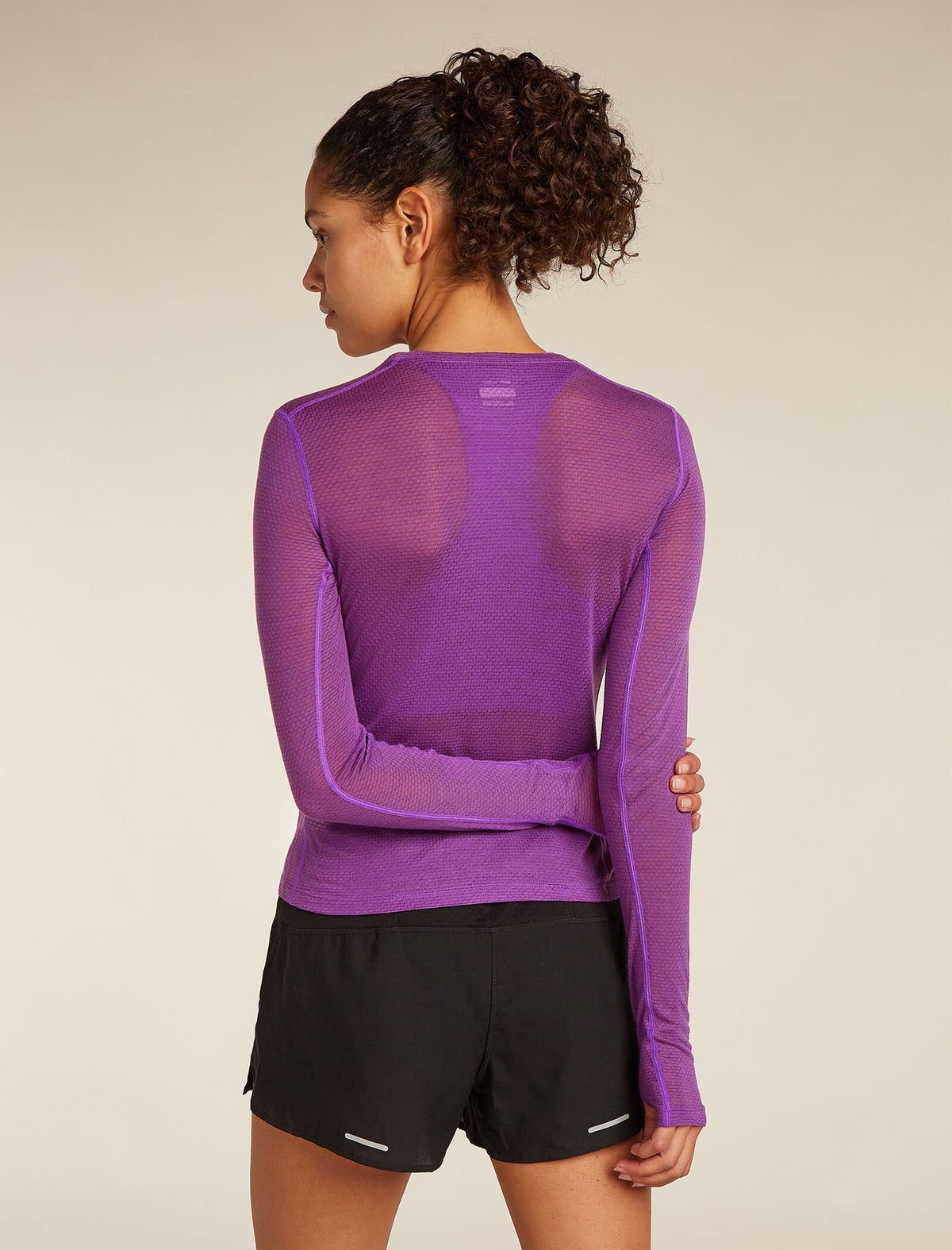 Women’s Merino Blend 75 Cool-Lite™ Featherlight™ Long Sleeve Crew Thermal Top Passion - 2
