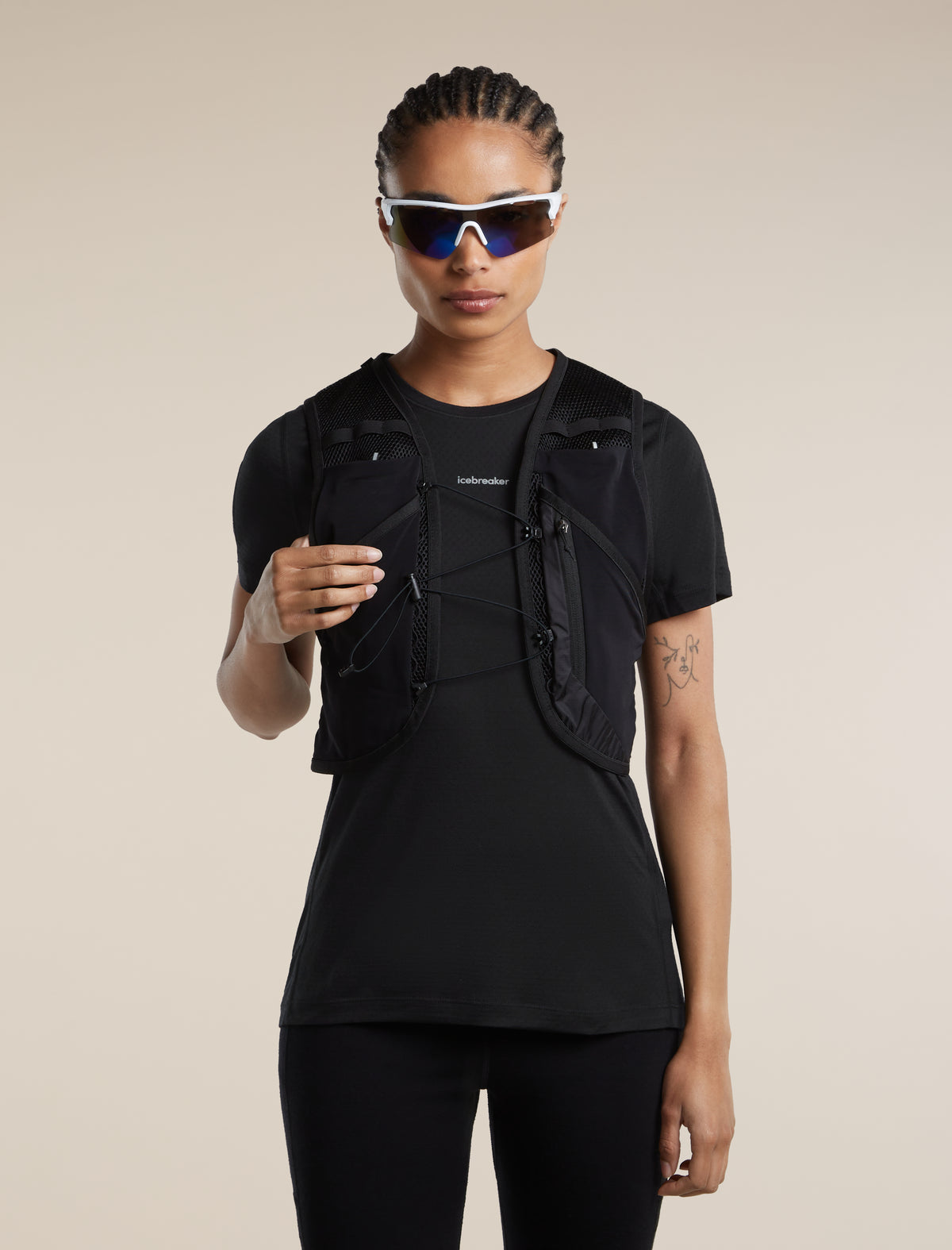 Women's Merino Blend 125 Cool-Lite™ Speed Short Sleeve T Shirt Black - 5