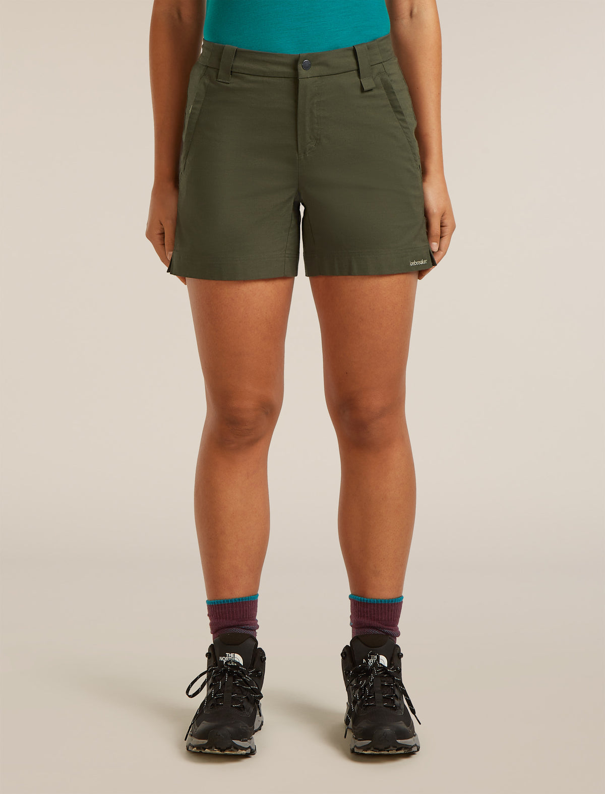 Women’s Merino Blend Elevation Stretch 5" Shorts Dk loden - 1