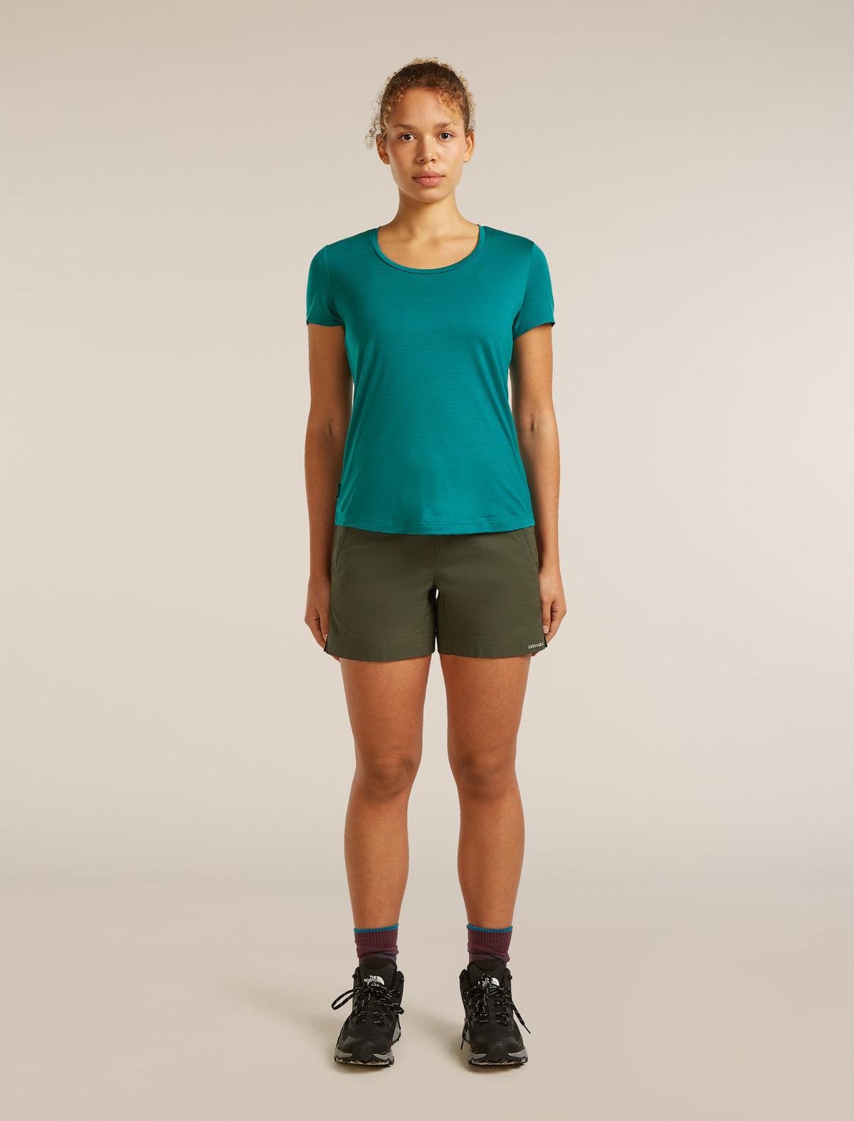 Women’s Merino Blend Elevation Stretch 5" Shorts Dk loden - 3