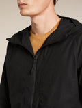 Men’s Shell+™ Cotton Elevation Windbreaker Jacket Black - 7