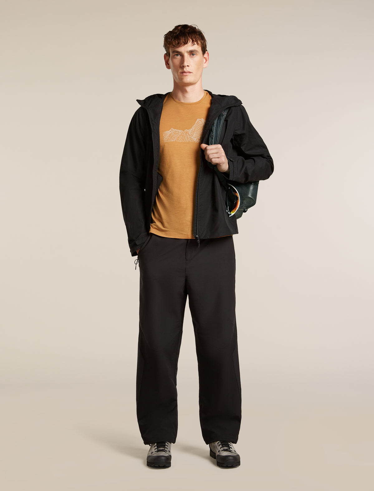 Men’s Shell+™ Cotton Elevation Windbreaker Jacket Black - 4