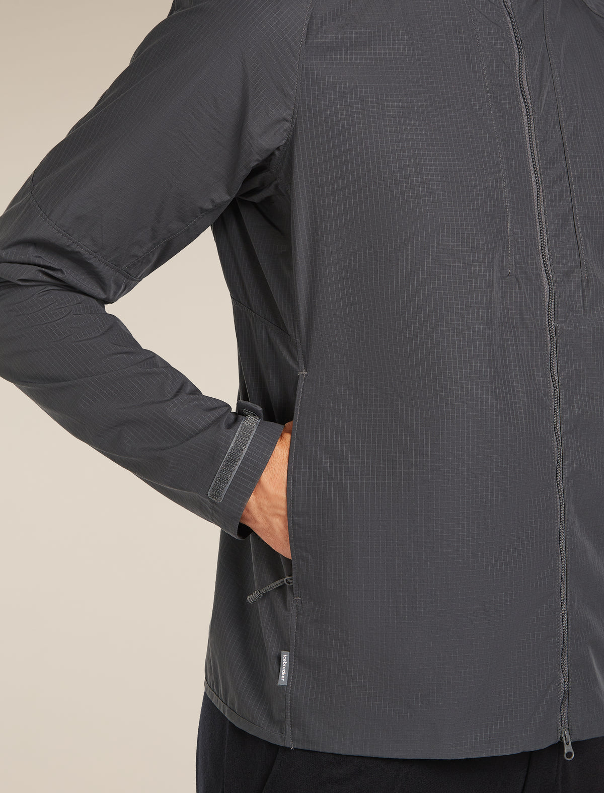 Men’s Shell+™ Cotton Elevation Windbreaker Jacket Obsidian - 9