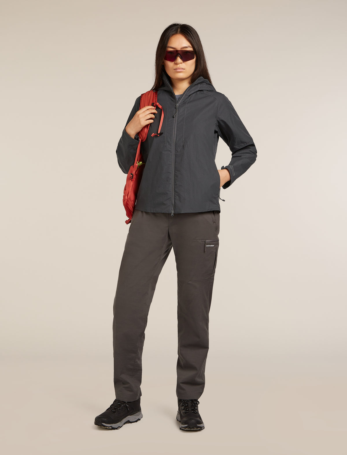 Women's  Shell+™ Cotton Elevation Windbreaker Jacket Obsidian - 4