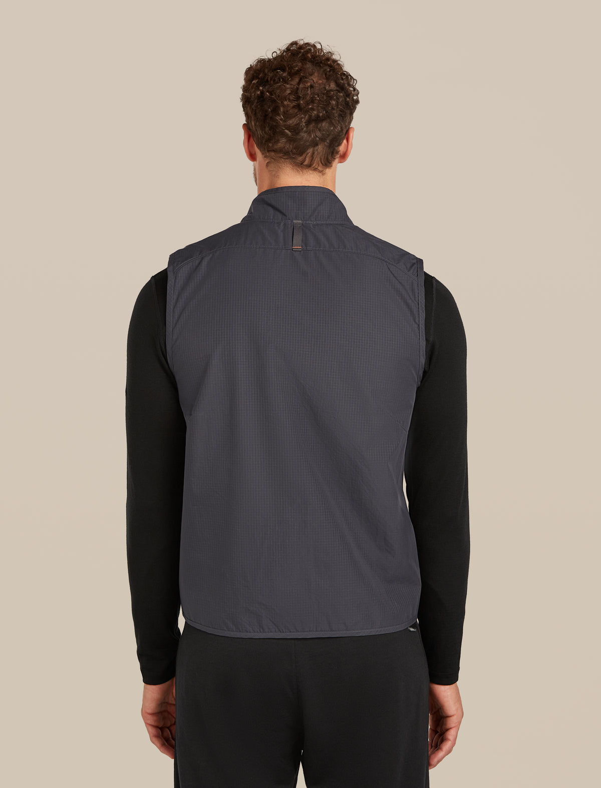 Men’s Shell+™ Cotton Elevation Windbreaker Vest Obsidian - 2