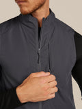 Men’s Shell+™ Cotton Elevation Windbreaker Vest Obsidian - 9