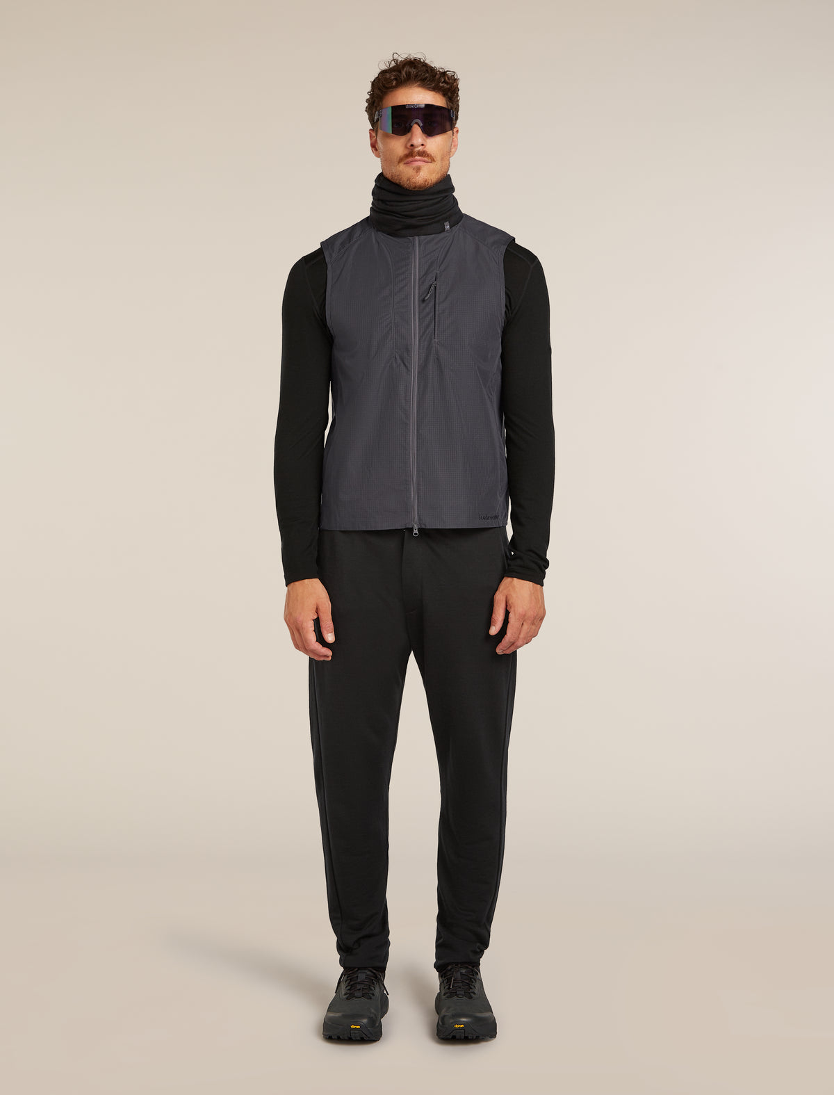 Men’s Shell+™ Cotton Elevation Windbreaker Vest Obsidian - 4