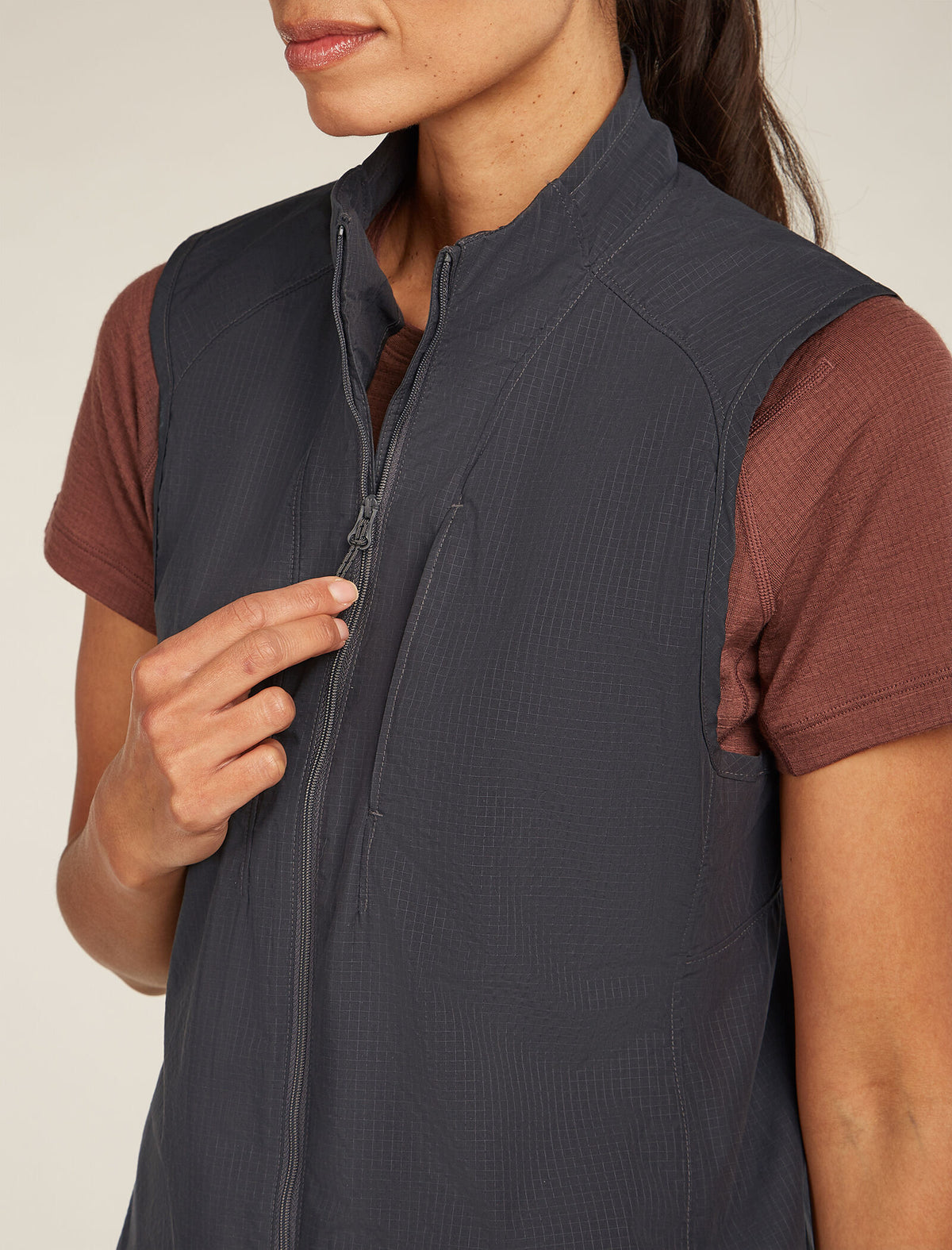 Women's  Shell+™ Cotton Elevation Windbreaker Jacket Obsidian - 7