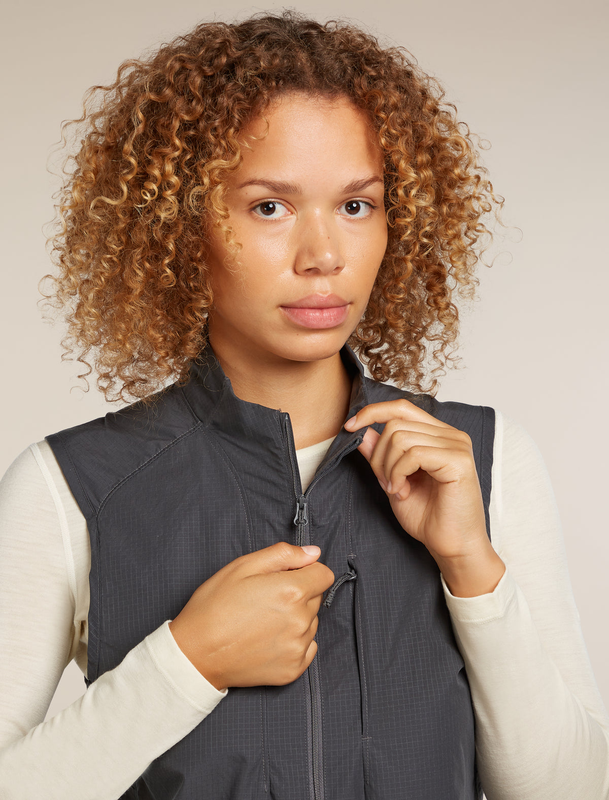 Women's  Shell+™ Cotton Elevation Windbreaker Jacket Obsidian - 5