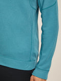Men’s Merino 260 Waffle Knit Wander Long Sleeve Half Zip Topaz - 7