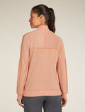 Women’s Merino 260 Waffle Knit Wander Long Sleeve Half Zip Top Desert sand - 3