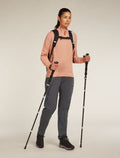Women’s Merino 260 Waffle Knit Wander Long Sleeve Half Zip Top Desert sand - 5