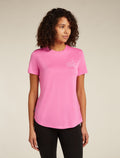 Women’s Merino Blend 125 Cool-Lite™ Sphere Short Sleeve T-Shirt Across the Peaks Pop - 1
