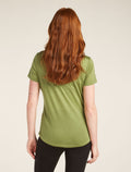Women’s Merino Blend 125 Cool-Lite™ Sphere Short Sleeve T-Shirt Across the Peaks Olive - 2