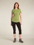 Women’s Merino Blend 125 Cool-Lite™ Sphere Short Sleeve T-Shirt Across the Peaks Olive - 3