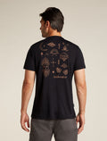Men’s Merino Blend 125 Cool-Lite™ Sphere Short Sleeve T-Shirt Explore More Black - 3