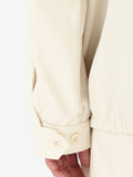 Unisex Merino Cotton Blend Twill Harrington Jacket Chalk - 11