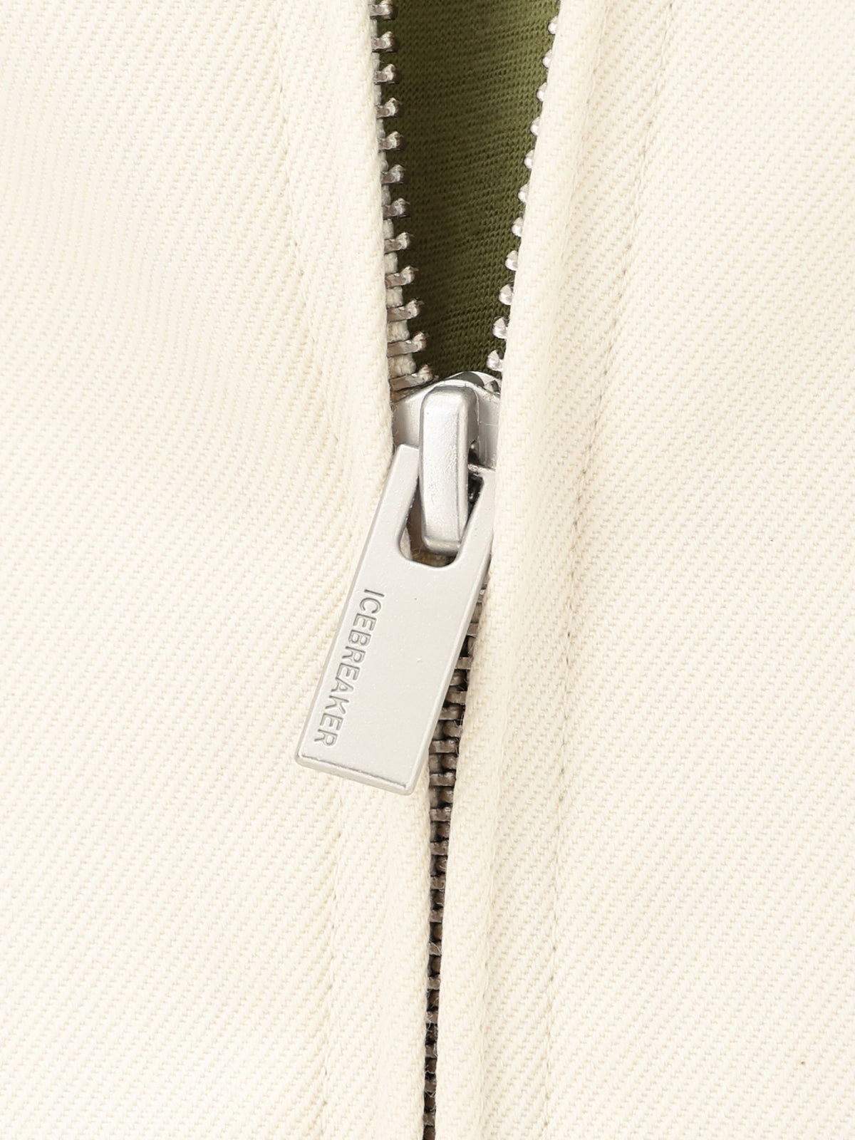 Unisex Merino Cotton Blend Twill Harrington Jacket Chalk - 13