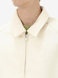 Unisex Merino Cotton Blend Twill Harrington Jacket Chalk - 6
