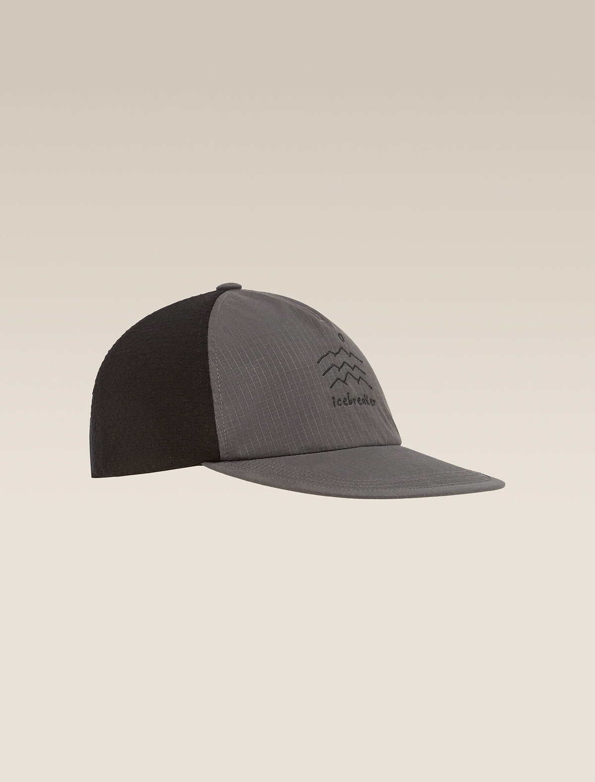 Unisex Shell+™ Cotton Windbreaker Trucker Hat Obsidian/black - 3