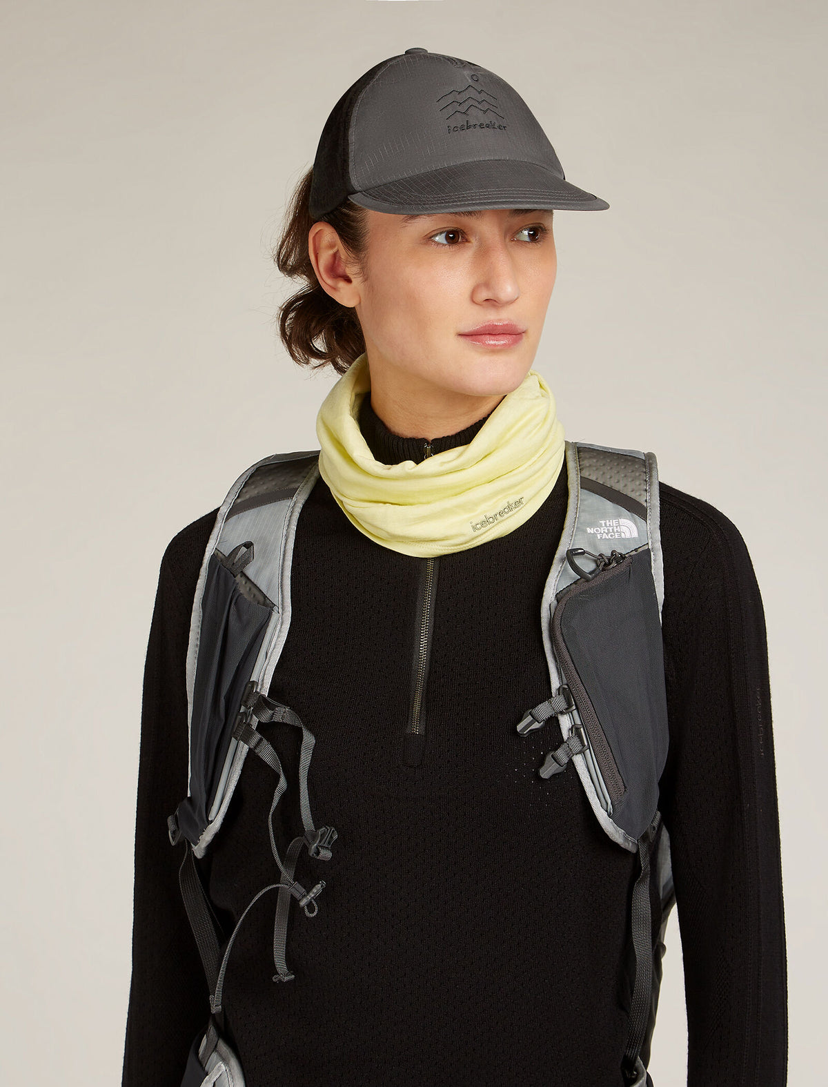 Unisex Shell+™ Cotton Windbreaker Trucker Hat Obsidian/black - 2
