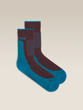 Women’s Merino Hike+ Medium Crew Java/Tidal teal - 1
