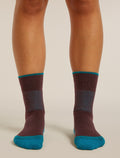 Women’s Merino Hike+ Medium Crew Java/Tidal teal - 3