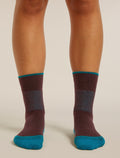 Women’s Merino Hike+ Medium Crew Java/Tidal teal - 4