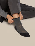 Women’s Merino Hike+ Light Mini Socks Obsidian/Black - 2