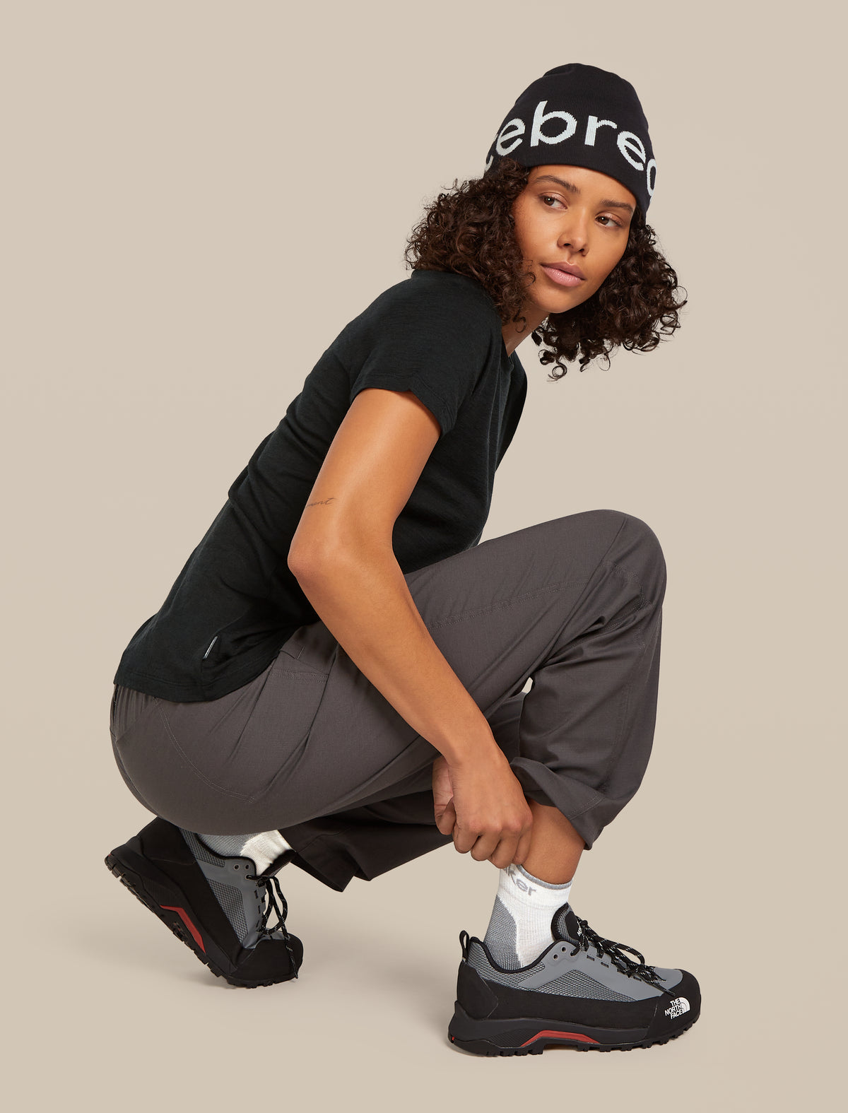 Women’s Merino Hike+ Light Mini Socks Ecru hthr/alloy - 3