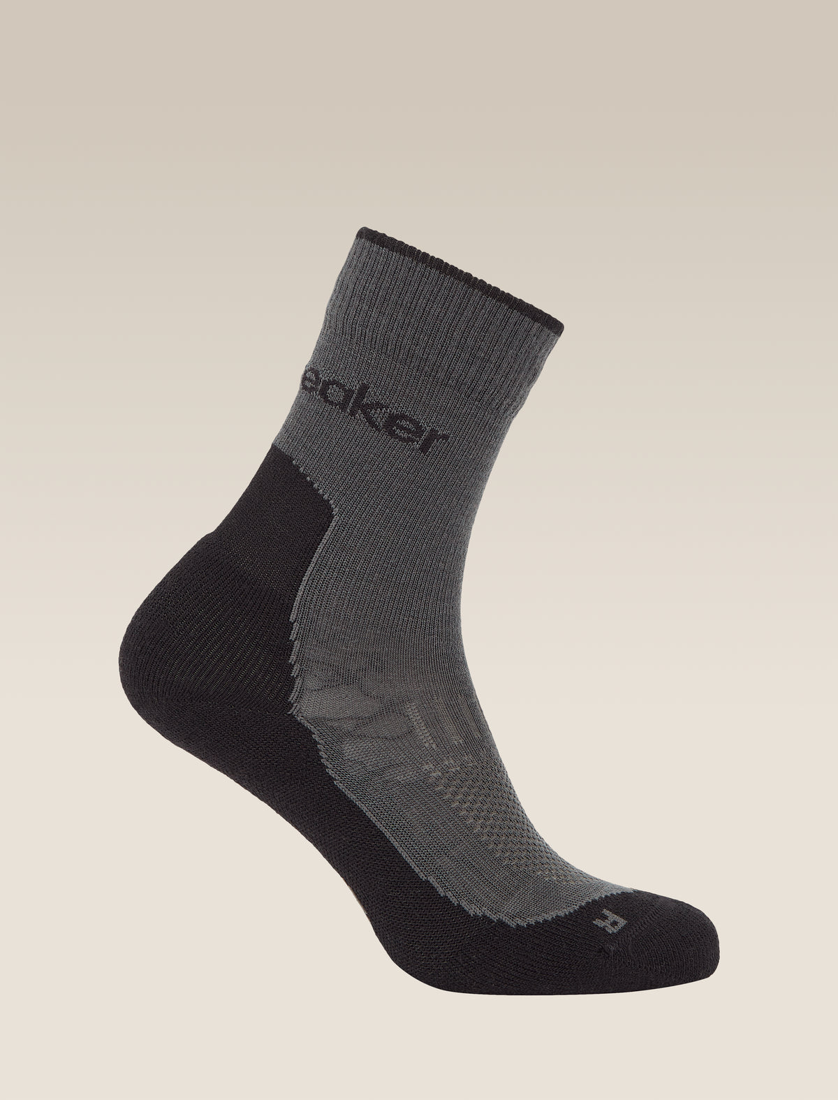 Women’s Merino Hike+ Light Crew Socks Obsidian/Black - 1