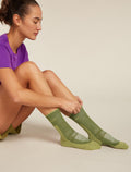 Women’s Merino Hike+ Light Crew Socks Sphagnum/olive - 2