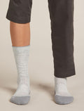 Women’s Merino Hike+ Light Crew Socks Blizzard Hthr/Alloy - 3