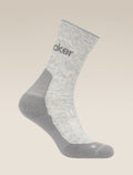 Women’s Merino Hike+ Light Crew Socks Blizzard Hthr/Alloy - 4