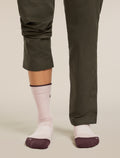 Women’s Merino Hike+ Light Crew Pink quartz/Java - 4