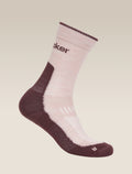 Women’s Merino Hike+ Light Crew Pink quartz/Java - 5