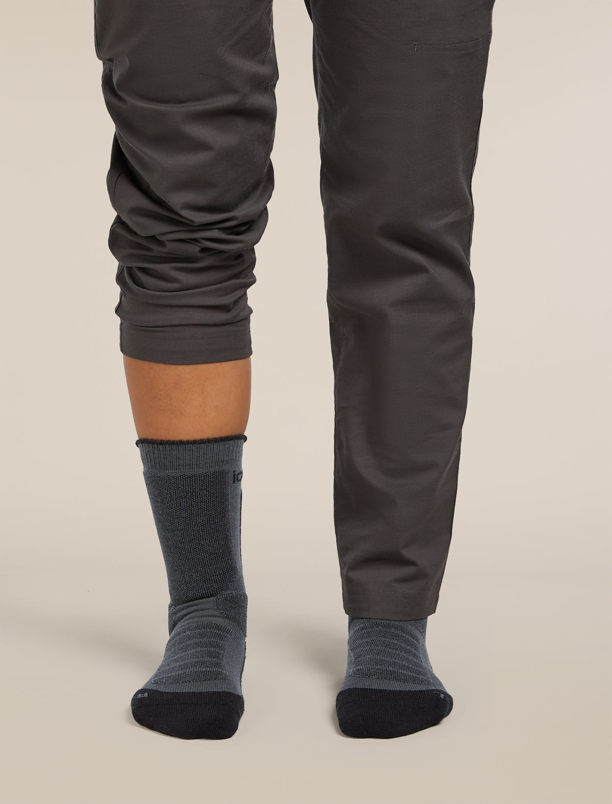 Women’s Merino Hike+ Heavy Crew Socks Obsidian/Black - 4