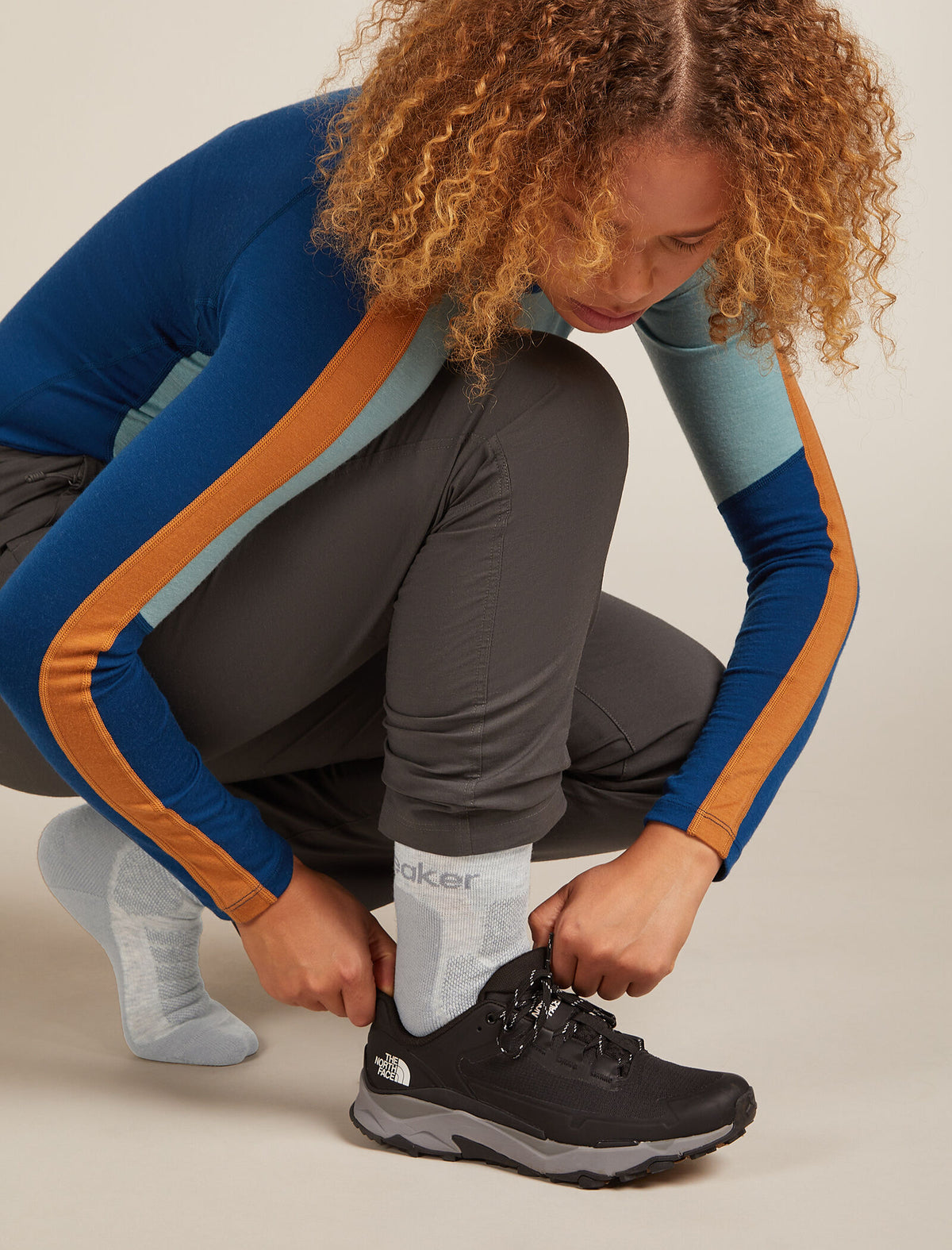Women’s Merino Hike+ Heavy Crew Socks Blizzard Heather/Alloy - 1