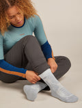 Women’s Merino Hike+ Heavy Crew Socks Blizzard Heather/Alloy - 2
