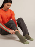 Men’s Merino Hike+ Medium Crew Socks Loden/lichen - 2