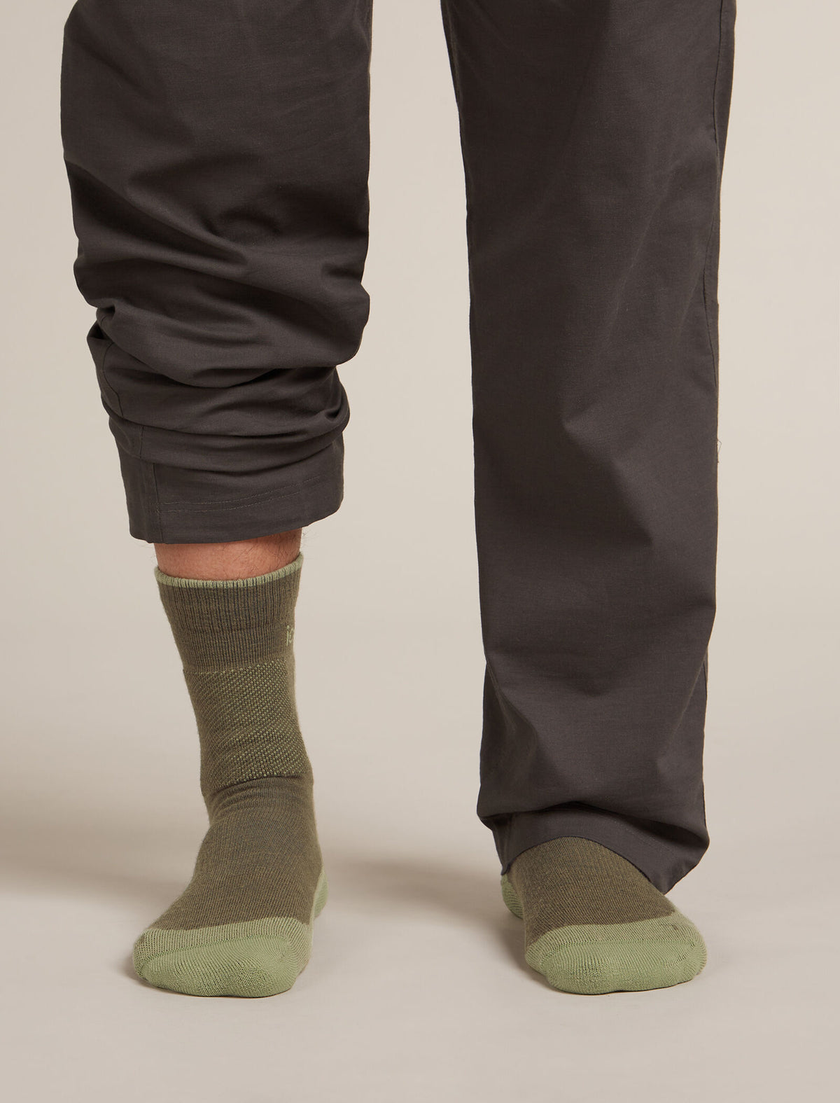 Men’s Merino Hike+ Medium Crew Socks Loden/lichen - 3