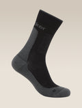 Men’s Merino Hike+ Medium Crew Socks Black/Obsidian - 1