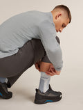 Men’s Merino Hike+ Medium Crew Socks Blizzard Hthr/Alloy - 1