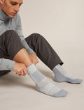 Men’s Merino Hike+ Medium Crew Socks Blizzard Hthr/Alloy - 2