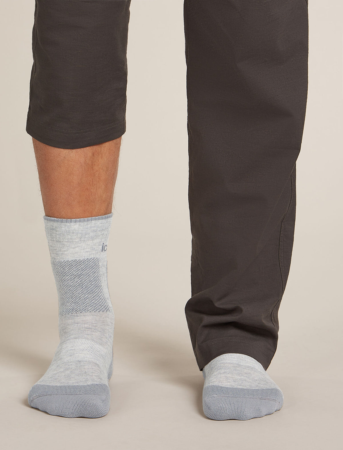 Men’s Merino Hike+ Medium Crew Socks Blizzard Hthr/Alloy - 3
