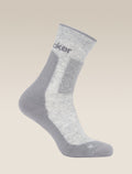 Men’s Merino Hike+ Medium Crew Socks Blizzard Hthr/Alloy - 4